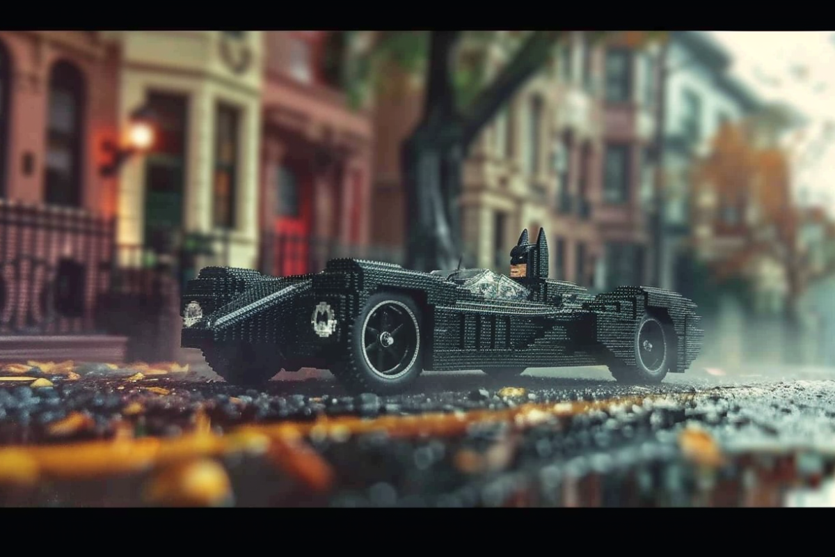 HO Scale Batmobile Driving Through Gotham City1