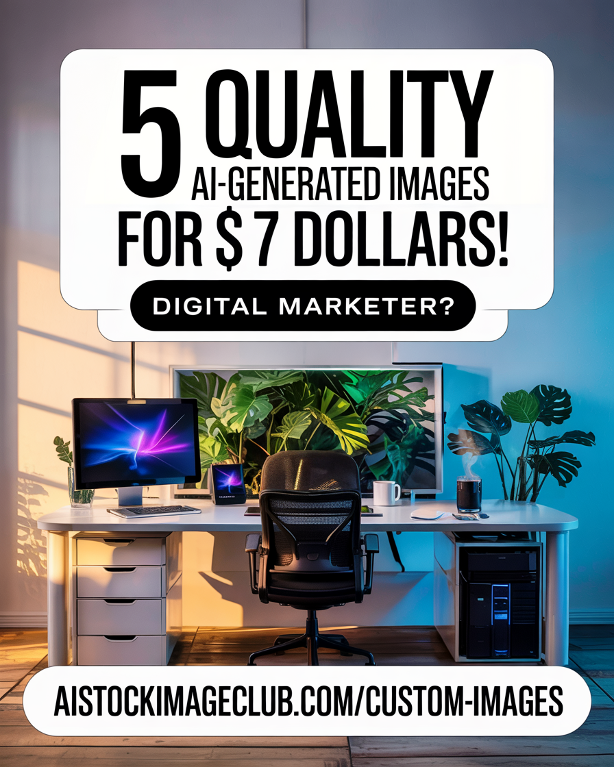 5 Quality AI Generated Images For $7 Dollars – Digital Marketers