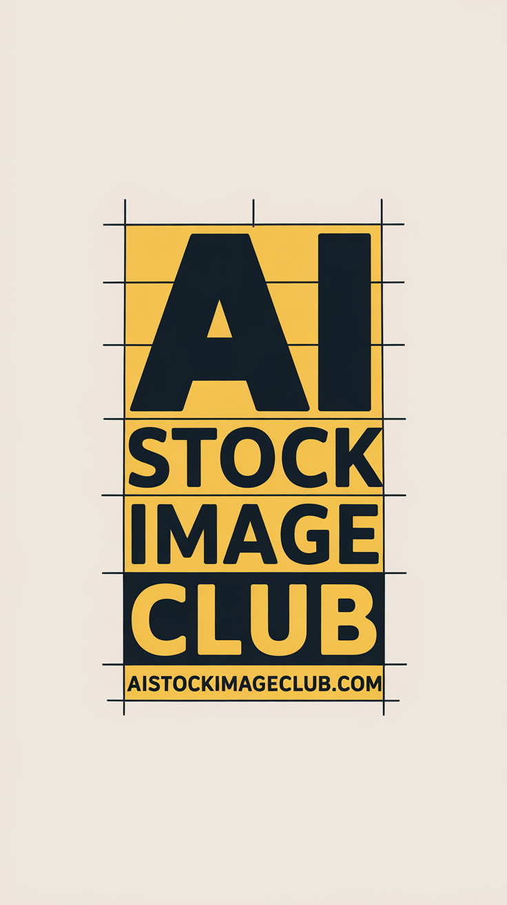 AI Stock Image Club Yellow and Black – AI Generated Stock Image