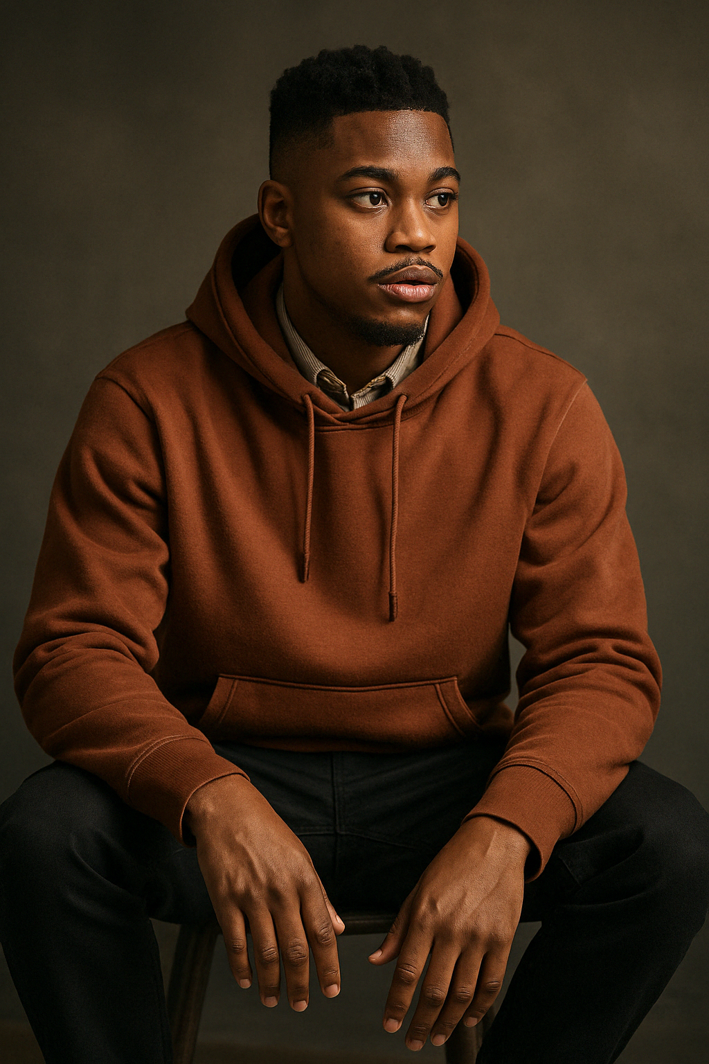 Black Male Sitting