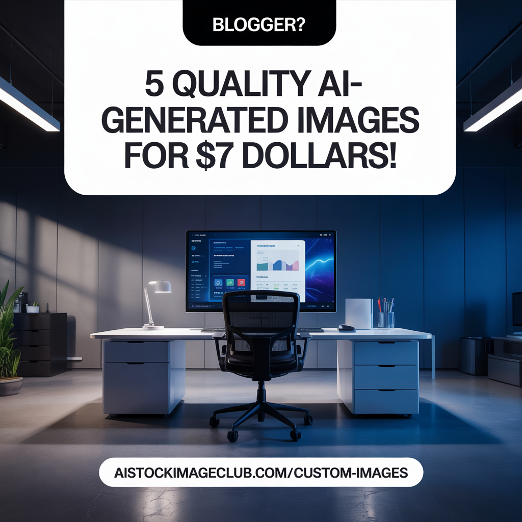 Bloggers. 5 Quality AI-Gnerated Images for 7 Dollars – AI Generated Stock Image