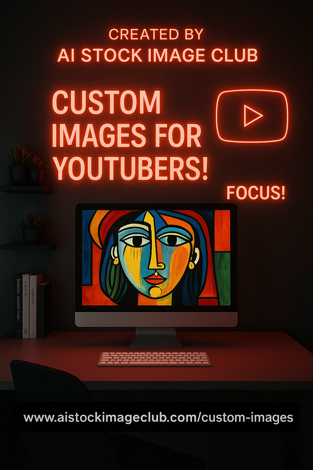Custom Images For YouTubers – Created By AI Stock Image Club