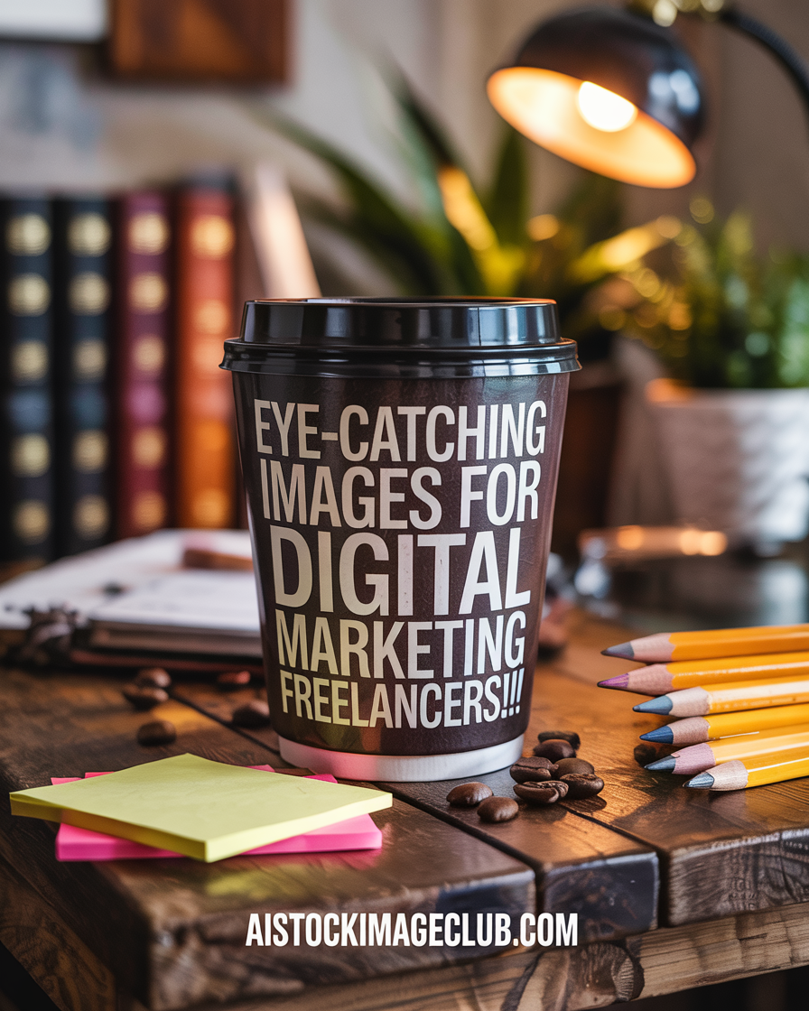 Eye-Catching Images for Digital Marketing Freelancers AI Generated Stock Image