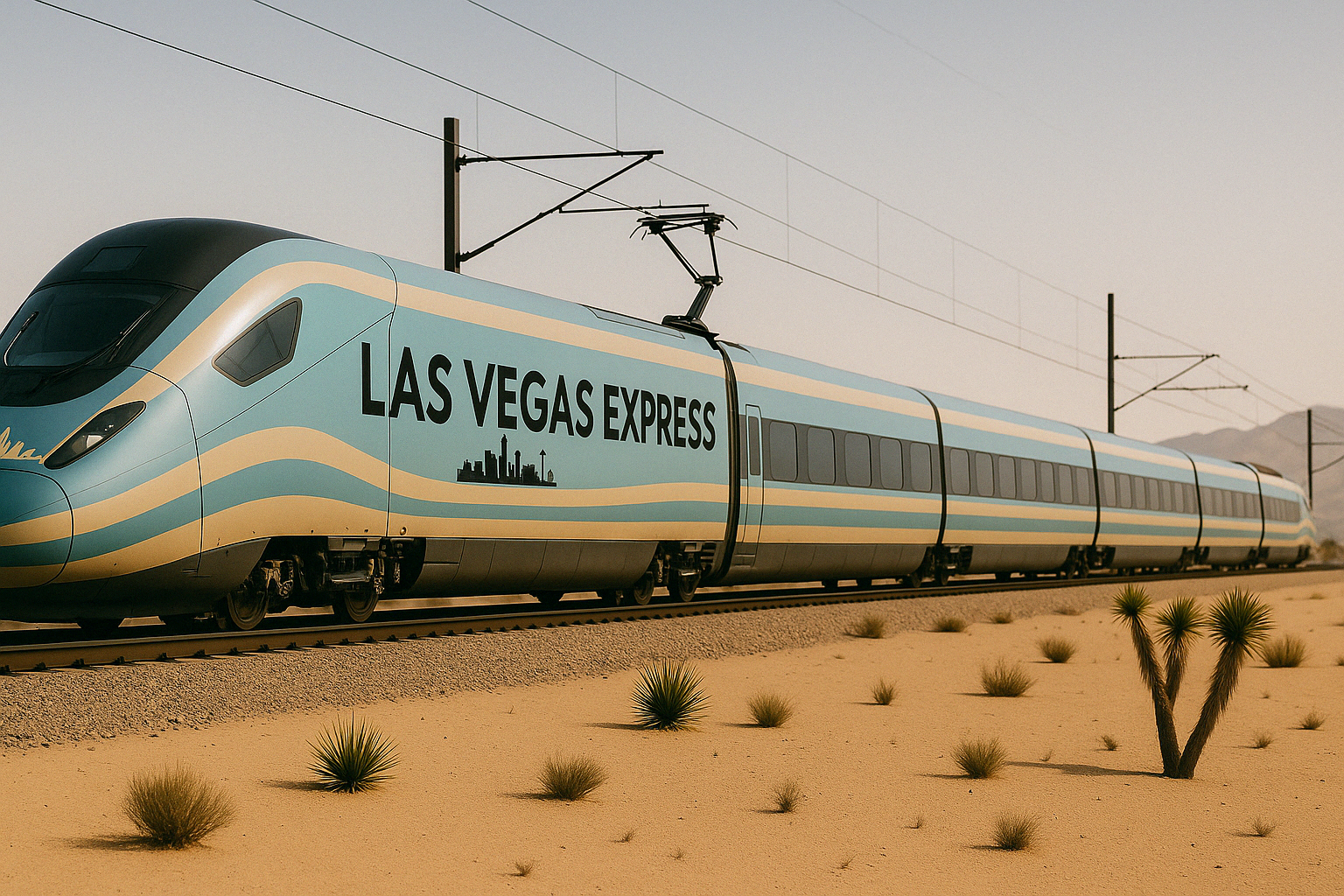 Las Vegas Express Fictional High Speed Rail Train
