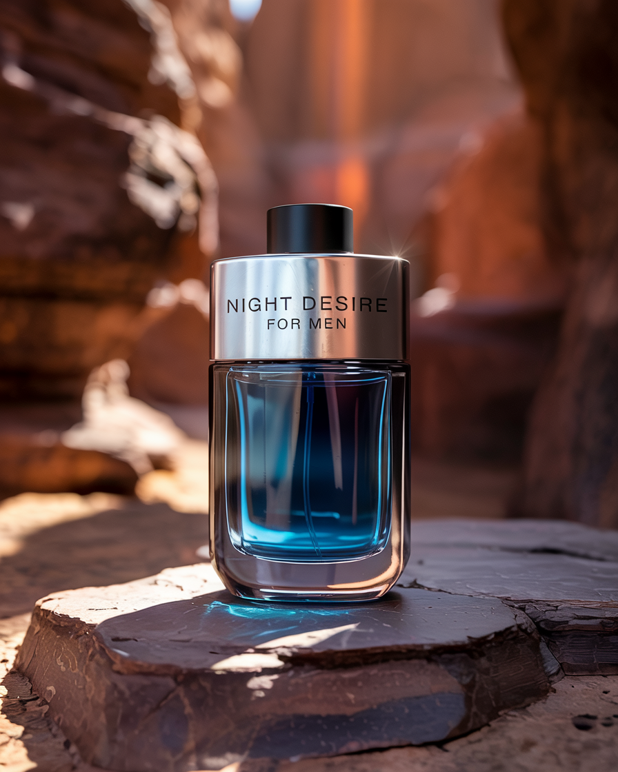 Night Desire for Men Fragrance AI Generated Stock Image